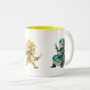 Sigilkin Mage, Blade Warrior & Frog Rider Trio Two-Tone Coffee Mug