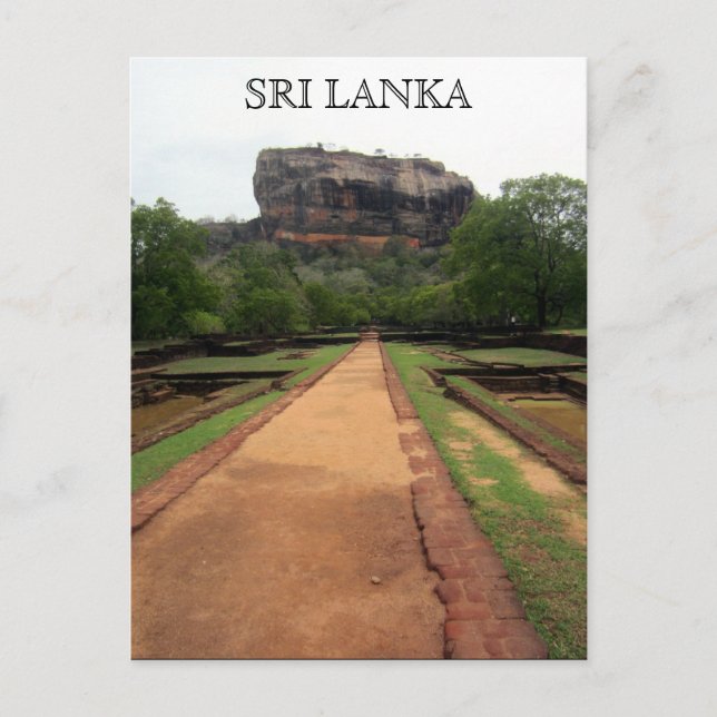 sigiriya rock sri lanka postcard (Front)