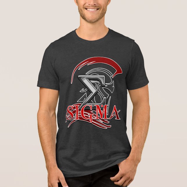 SIGM 3 Men's Basic T-Shirt Tri-Blend Shirt (Front)