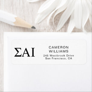 Sigma Alpha Iota Greek Letters