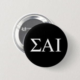 Sigma Alpha Iota Greek Letters 6 Cm Round Badge