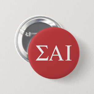 Sigma Alpha Iota Greek Letters 6 Cm Round Badge