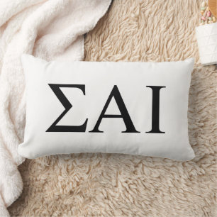 Sigma Alpha Iota Greek Letters Lumbar Cushion