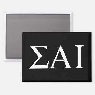 Sigma Alpha Iota Greek Letters Magnet