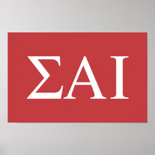 Sigma Alpha Iota Greek Letters Poster