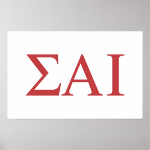 Sigma Alpha Iota Greek Letters Poster