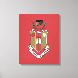Sigma Alpha Iota Music Fraternity Crest Canvas Print