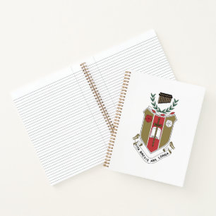 Sigma Alpha Iota Music Fraternity Crest Notebook