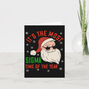 Sigma Christmas Sigma Santa Teenage Boys Funny Xma Card
