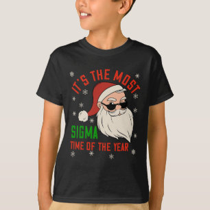 Sigma Christmas Sigma Santa Teenage Boys Funny Xma T-Shirt
