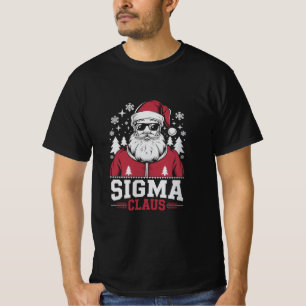 Sigma Claus Cool Santa Christmas Rizz Rizzler Meme T-Shirt