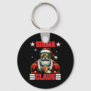 Sigma Claus Funny Christmas Santa Rizz Middle Scho Key Ring
