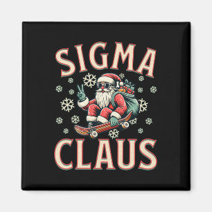 Sigma Claus Funny Santa Christmas Meme Teens Boys  Magnet