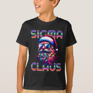 Sigma Claus Funny Santa Christmas Meme Teens Boys T-Shirt
