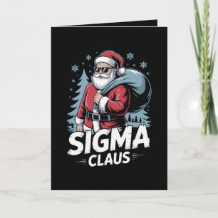 Sigma Claus Santa Sunglasses Christmas Xmas Bag Card
