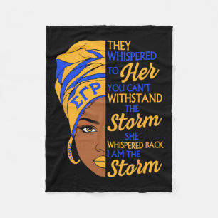 Sigma Gamma Rho Sorority Black History Month Women Fleece Blanket