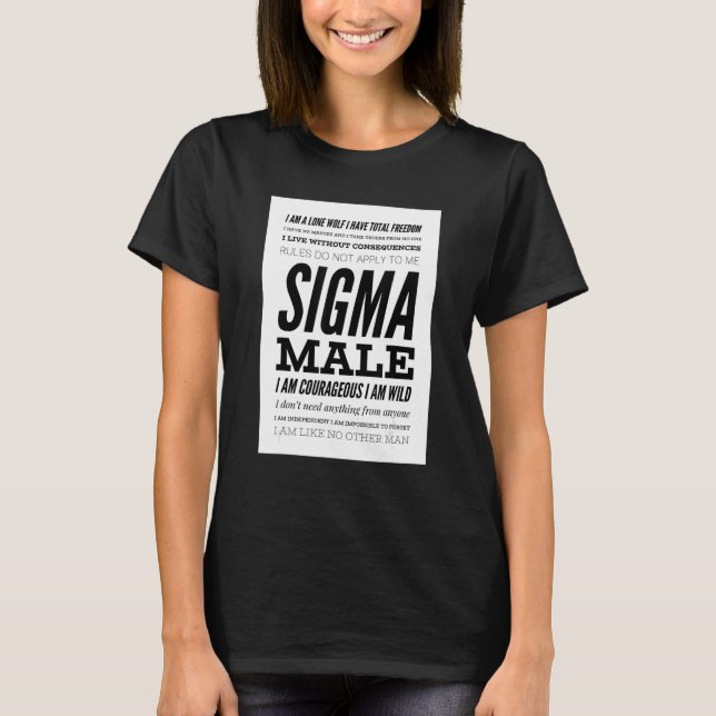 Sigma Male T-Shirt (Front)