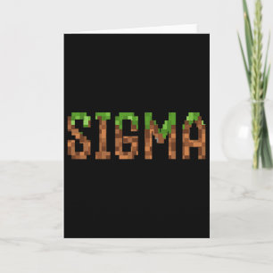 Sigma - Retro Video Game Pixel Art 8-bit Pc Gamer  Card