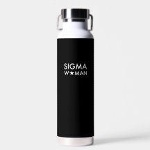 Sigma Woman Mindset Statement Black