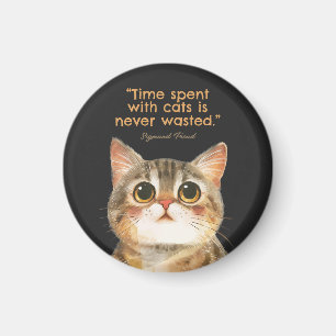 Sigmund Freud Cat Quote Magnet