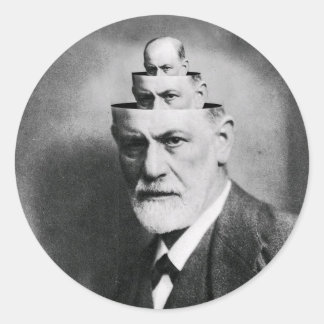 Sigmund Freud Classic Round Sticker