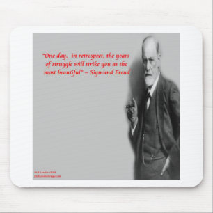 Sigmund Freud Famous "Struggle" Quote Mouse Pad