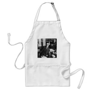 Sigmund Freud In His Office & Funny Cat Quote Standard Apron