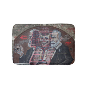 Sigmund Freud Street Art Bath Mat