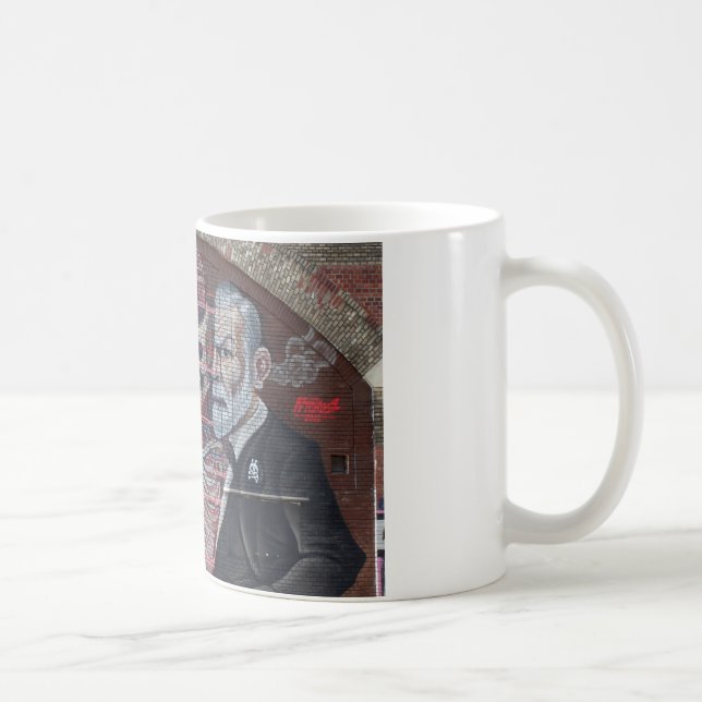 Sigmund Freud Street Art Coffee Mug (Right)