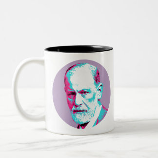 Sigmund Freud Two-Tone Coffee Mug