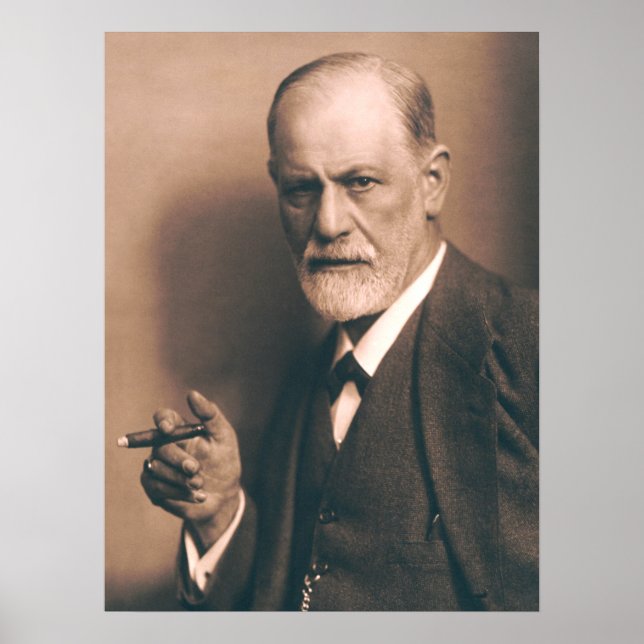Sigmund Freud with Cigar Poster (Front)