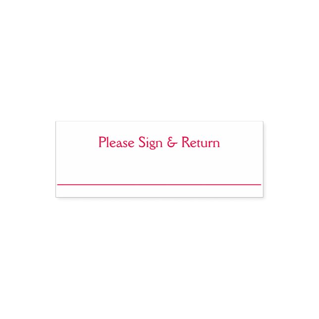 Sign and Return Stamp (Design)