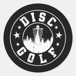 Sign Discgolf  Classic Round Sticker