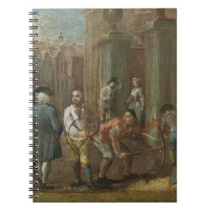 Sign for a Paviour, c.1725 (oil on panel) Spiral Notebook