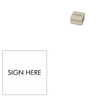 SIGN HERE Rubber Stamp for Documents