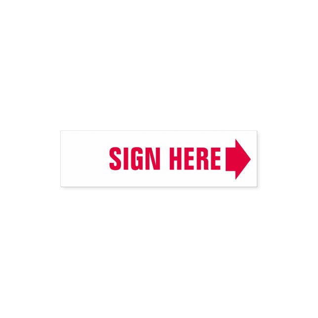 Sign Here with Arrow Documents Self-inking Stamp (Design)