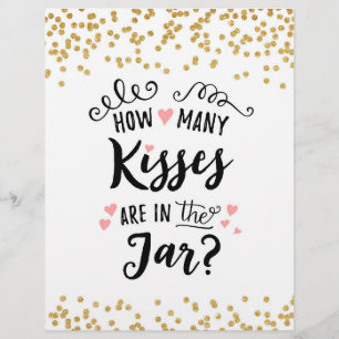 SIGN How many kisses are in the jar?