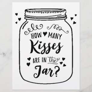 SIGN How many kisses are in the jar?