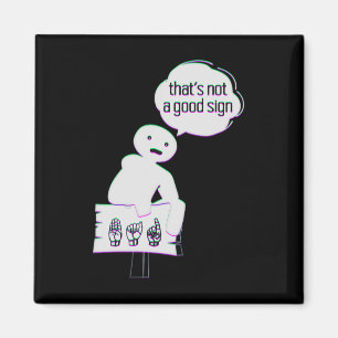 Sign Language ASL American Hand Talking Awareness Magnet
