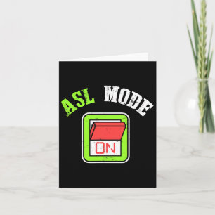 Sign Language Asl Im Deaf Awareness Card