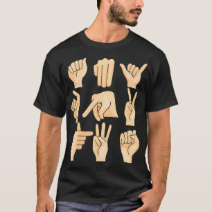 Sign Language ASL Teacher Hand Learning Hearing Im T-Shirt