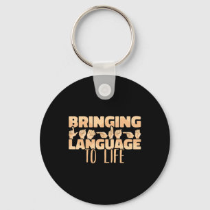 Sign Language Bringing Language To Life Asl  Key Ring