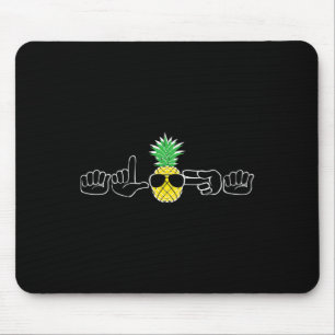 Sign Language Clothes Beach Deaf Signing Awareness Mouse Pad