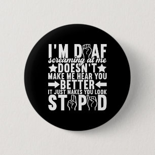 Sign Language Deaf Awareness 11  6 Cm Round Badge