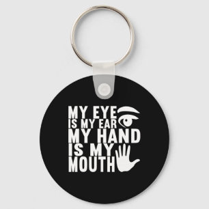 Sign Language Deaf Awareness 18  Key Ring