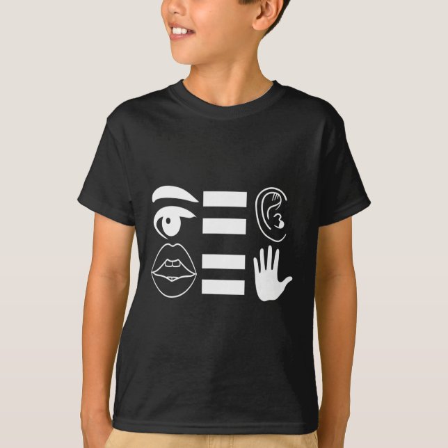 Sign Language Deaf Awareness 6  T-Shirt (Front)