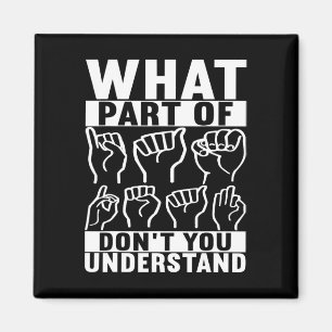 Sign Language Deaf Awareness 7 Magnet