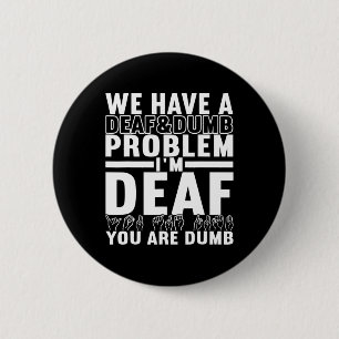 Sign Language Deaf Awareness 8  6 Cm Round Badge