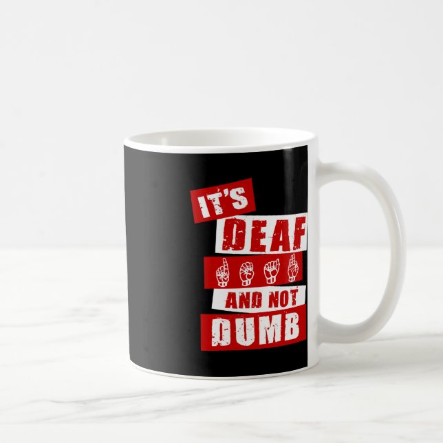 Sign Language Deaf Awareness Hand Talk ASL Lenguaj Coffee Mug (Right)