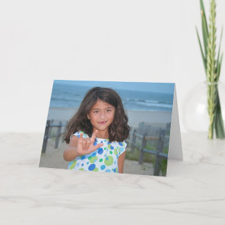 Sign Language I Love You Card
